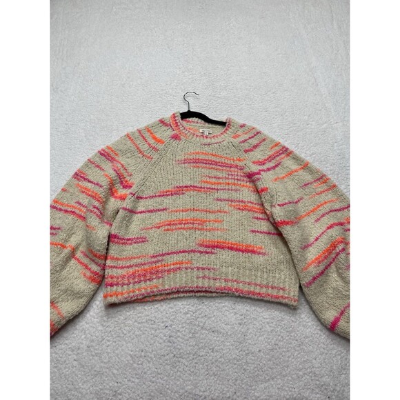 Anthropologie Pilcro Sweater Balloon Sleeve Crew Neck Comfy Boho Size XS NWT - Picture 2 of 12